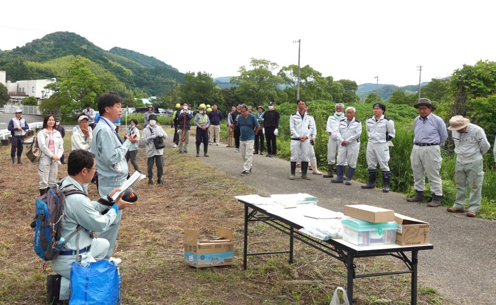 静岡土木事務所河川改良課による説明